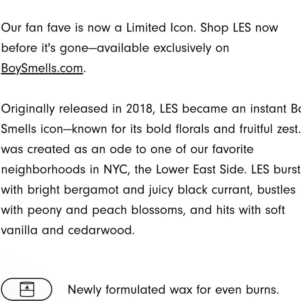 Boy Smells Limited Icon LES Scented Candle - Picture 8 of 13
